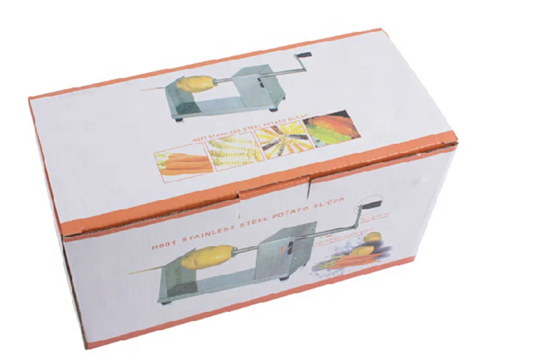 Stainless Steel Potato Slicer Chips Cutter Manual Tornado Potato Machine Spiral Twisted
