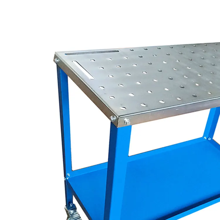 Heavy Duty table w/castors Iron-Man Welding Table withstorage tray for workshop
