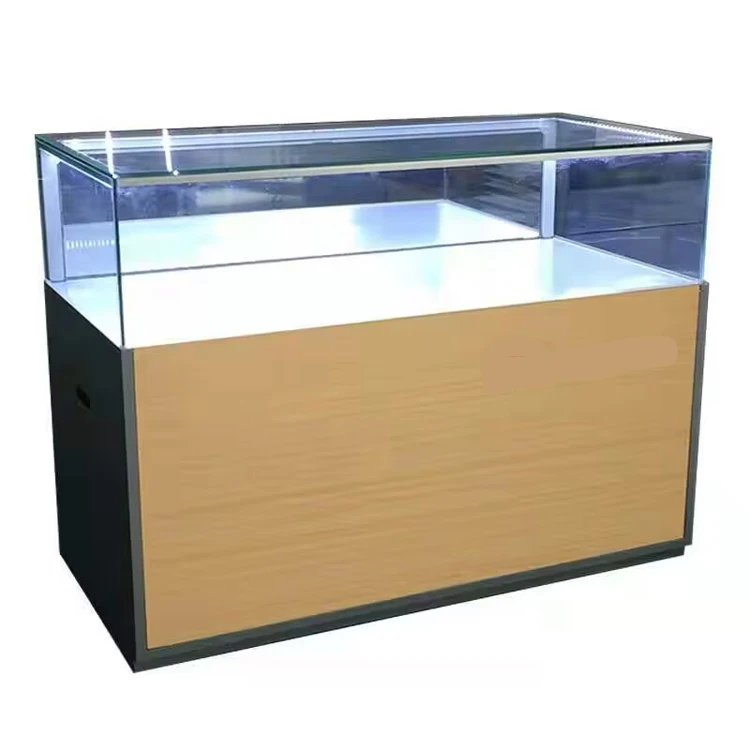 Modern high quality professional jewelry store glass display stand mobile phone display case