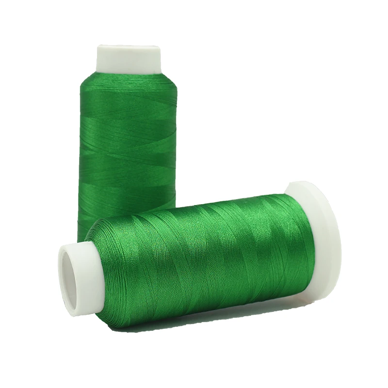 1000M 75D/2 120D/2 150D/2 200 Pcs Hand Embroidery Thread Polyester Bobbin For Made For Sale Skeins With Plastic Cone