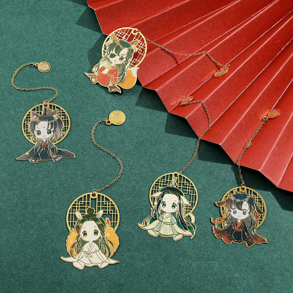 Wholesale High Quality New Design Metal Crafts Custom Gold Plated Book Marks Etched Brass Bookmark with Logo