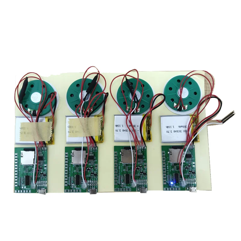Micro USB audio chip speaker talking programmable module recordable voice chip music card for birthday greeting card