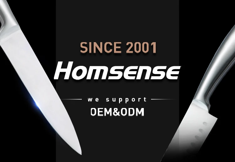 Homsense Manufacturers Amazon Wholesale Kitchen Accessories Colorful Non-stick Coating 4 Pcs Steak Knife Set