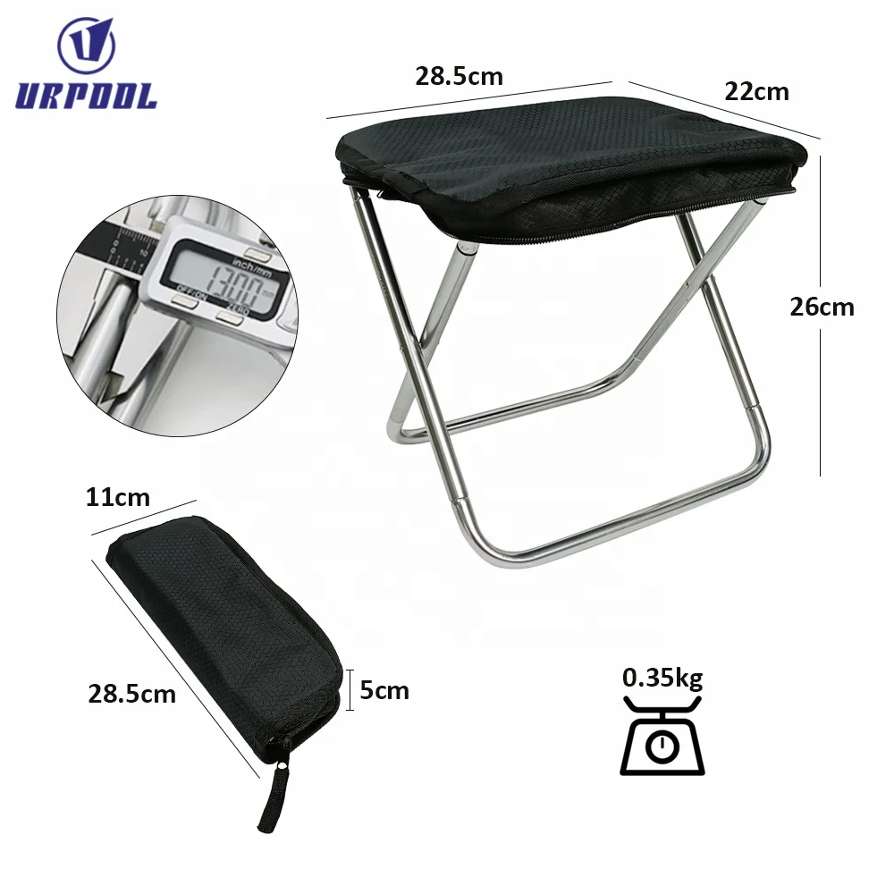 7075 aluminum alloy mini folding maza metal small foldable stools for fishing barbecue camping small folding outdoor stool