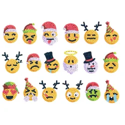 2023Hot Selling 5D DIY Diamond Painting Sticker Festival Christmas Santa Clause Sticker Sold By Set For Adults