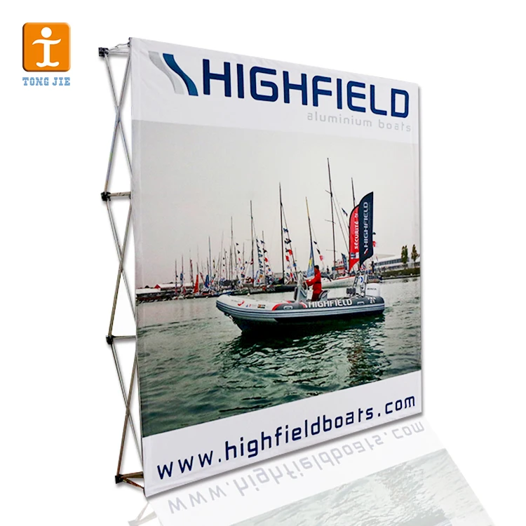 good quality popular Fashion Full colour Printing Display fabric tension backdrop photocall from China factory