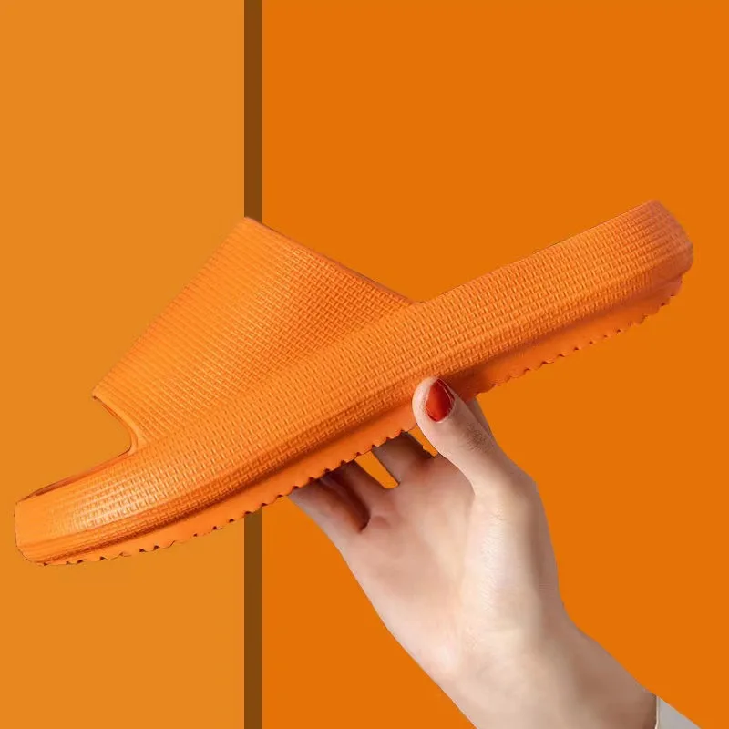 2024 New Product Custom LOGO Beach Non Slip Quick Drying Shower Bathroom Cushioned Thick Sole eva foam slipper Pillow