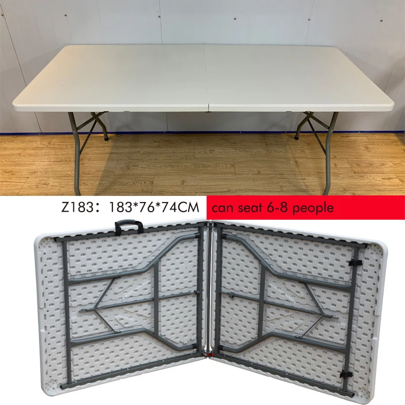 New Arrived Hot Sale Cheap Modern Dining Garden Foldable Plastic Table Camping Folding Picnic Table