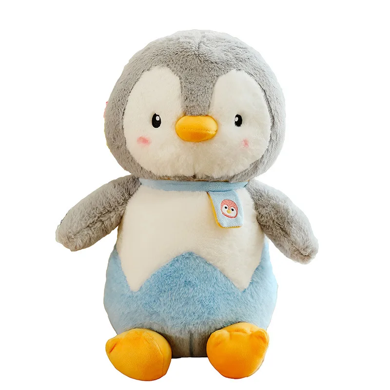 2023 custom Lovely 50cm Cute Soft Stuffed Animal Plush Doll Home Decoration Sofa Sleeping Cushion Penguin Inflatable Plush toy
