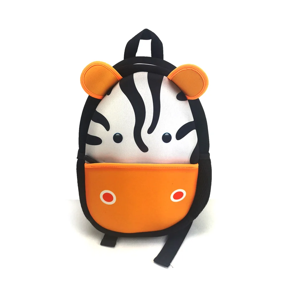 Customized 3D Lovely waterproof neoprene School Bags Animals Children Backpacks kids book bag for girls boys