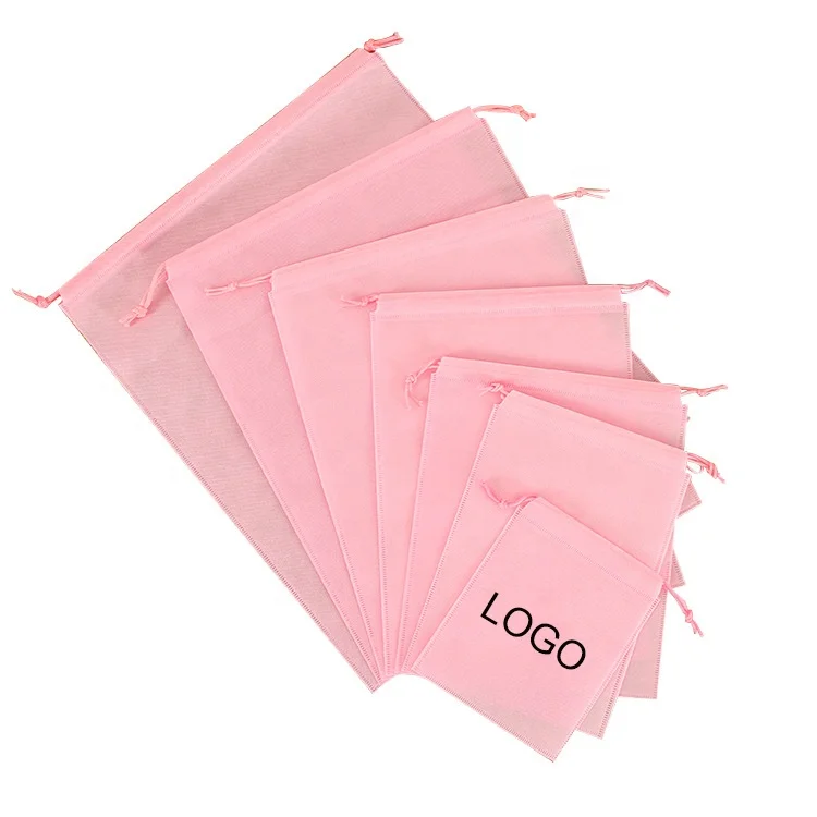 wholesale Eco-friendly reusable non woven drawstring bag Waterproof Dust Shoe Clothes Draw String Bag