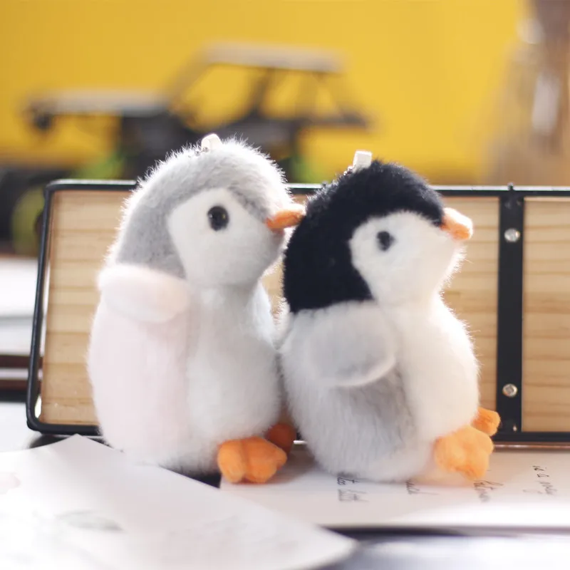 Hot Sale Children Doll Pendant Keychain Cute Cartoon Penguin Soft Plush Toys Key Chain Car Key Accessories Promotional Gift