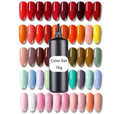 Bulk Packing UV Gel 1KG Soak Off Nail 1 KG Customized Manufacturer Nail Glitter Polish