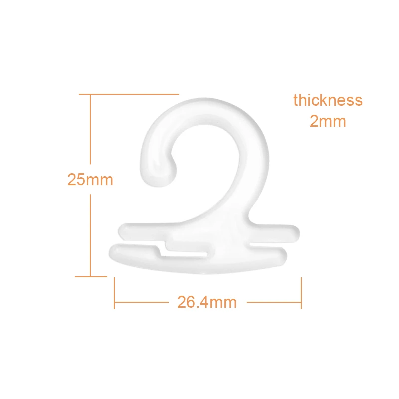 Wholesale Clear Plastic Z Shape Sock Hanger Hooks