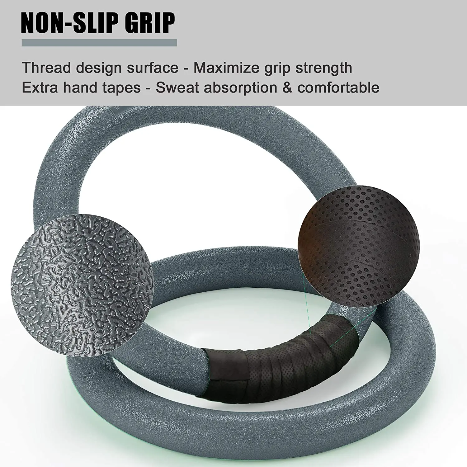 Гимнастические кольца грузоподъемностью 1100 фунтов с регулируемыми ремешками на пряжке для упражнений