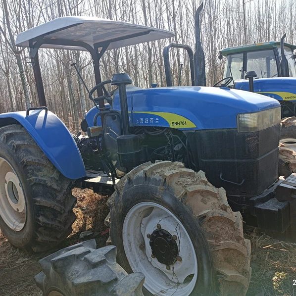 70hp tractor New holland diesel engine for cheap used agricultural tractor