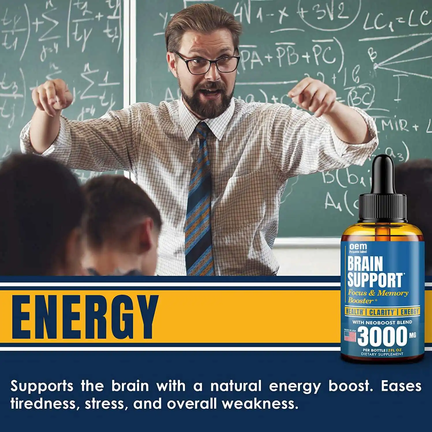 Brain Supplement Drops Health Supplement Food Supply Natural Nootropic Drops Nootropics Brain Memory Booster Energy Supplements