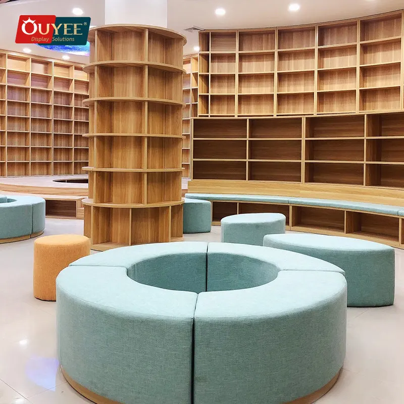 Design Display Shop Design Showcase Book Store Shelves Library Rolling Ladders Bookshelf For Kid Library