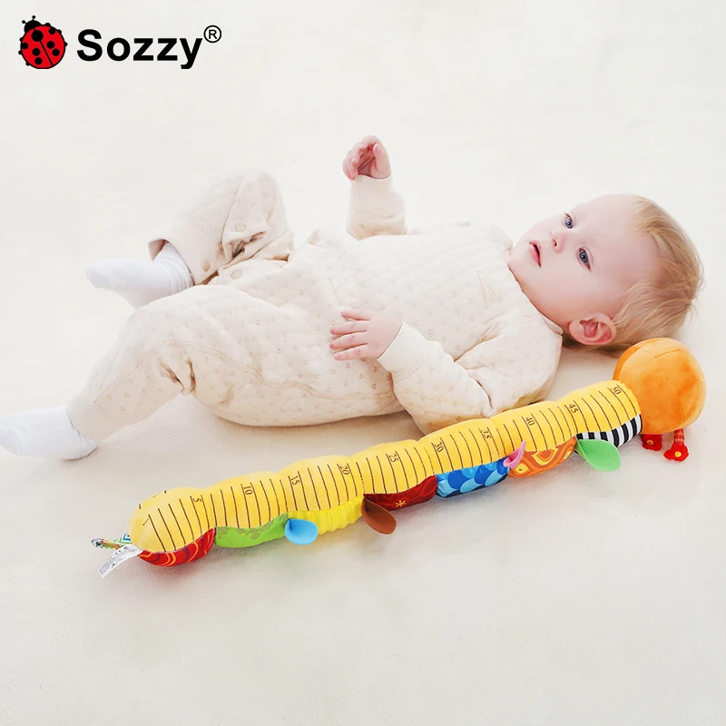 Sozzy musical baby toys music soothing plush toys stuffed ruler caterpillar animal toddler baby comfort toys