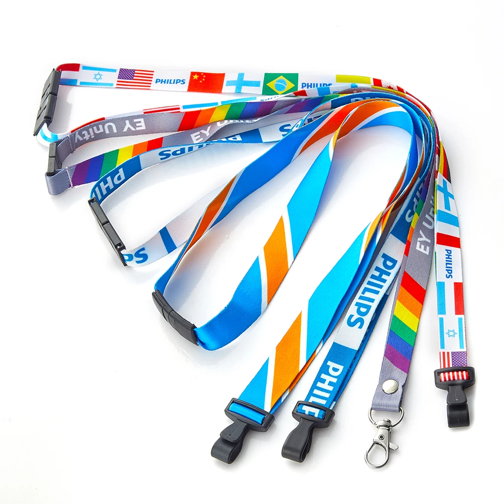 
Factory Direct Supply Polyester ID Card Holder Lanyard Ribbon 