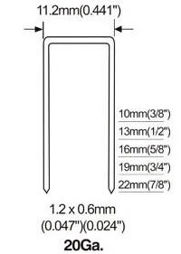 Upholstery staple gun for 1022J staples