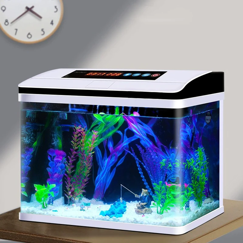Aquarium Small Large Fish Tank Aquarium HD Glass Living Room Desktop Ecological Aquarium Fish Tank