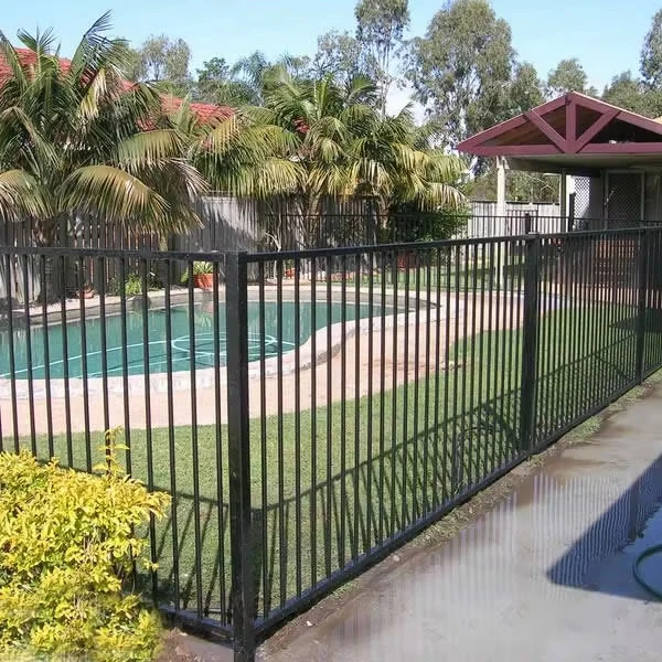 High Quality Customized Steel Aluminum Fence Garden Yard Flat Top Aluminum Fence