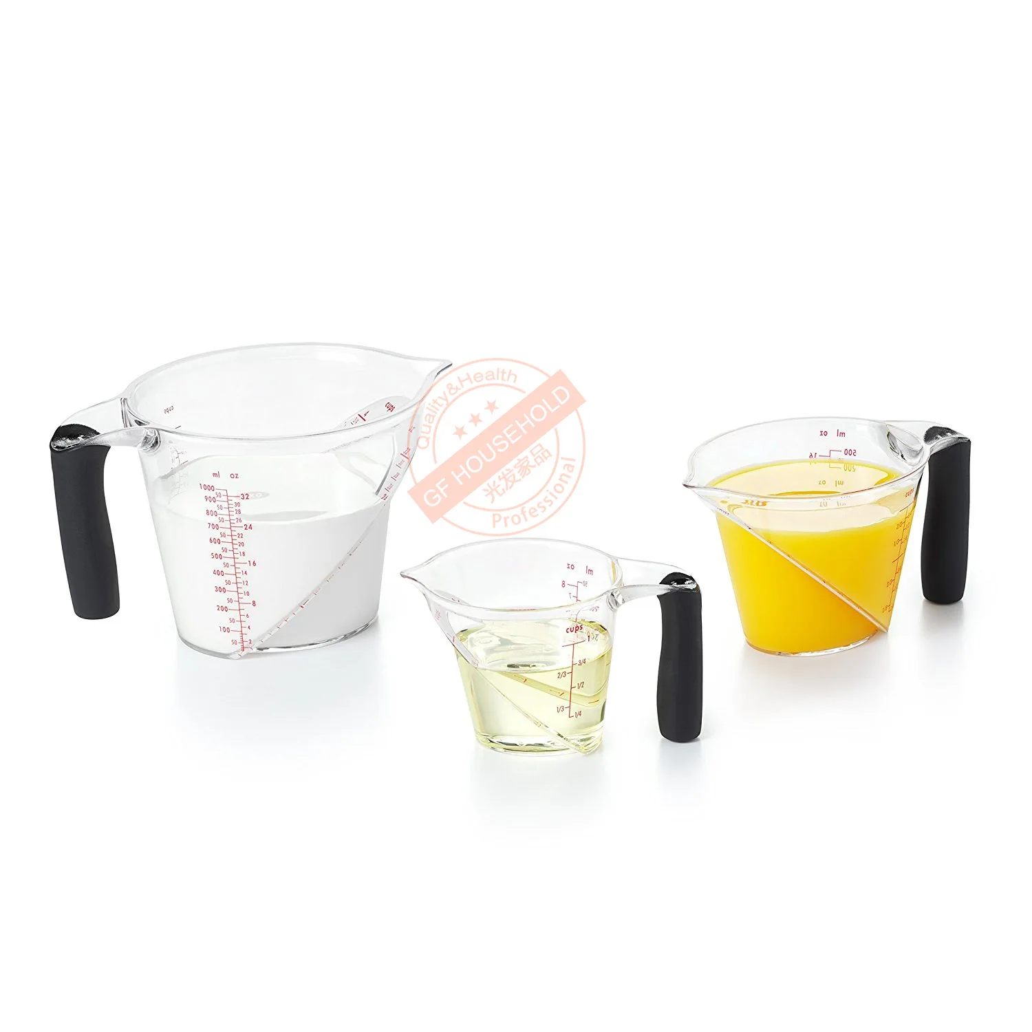 Transparent tape scale plastic measuring cup Baking laboratory measuring cup