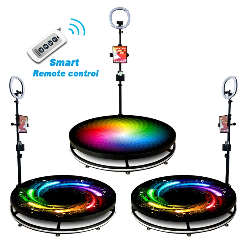 Factory Shipping 360 Photo Booth for Sale in China Portable With Ring Light With Logo Professional Lighting Photo Booth 360