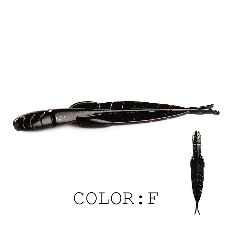 Hot Selling Fishing Lure 78mm 1.42g 20pcs /bag Leech Lure Bait Larva Soft Bait