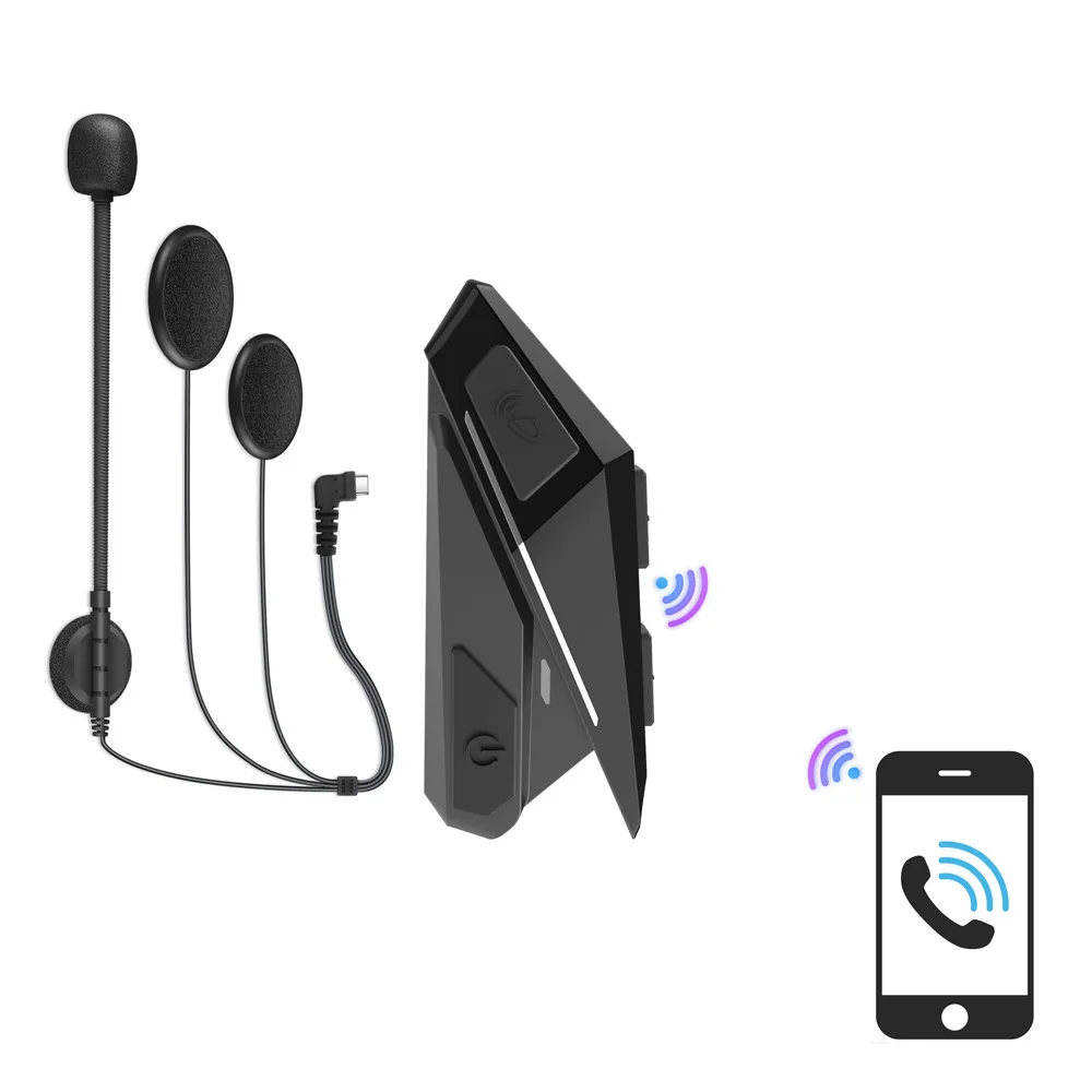 Popular helmet Bluetooth headset headset wearing music riding hands-free calling wireless headset