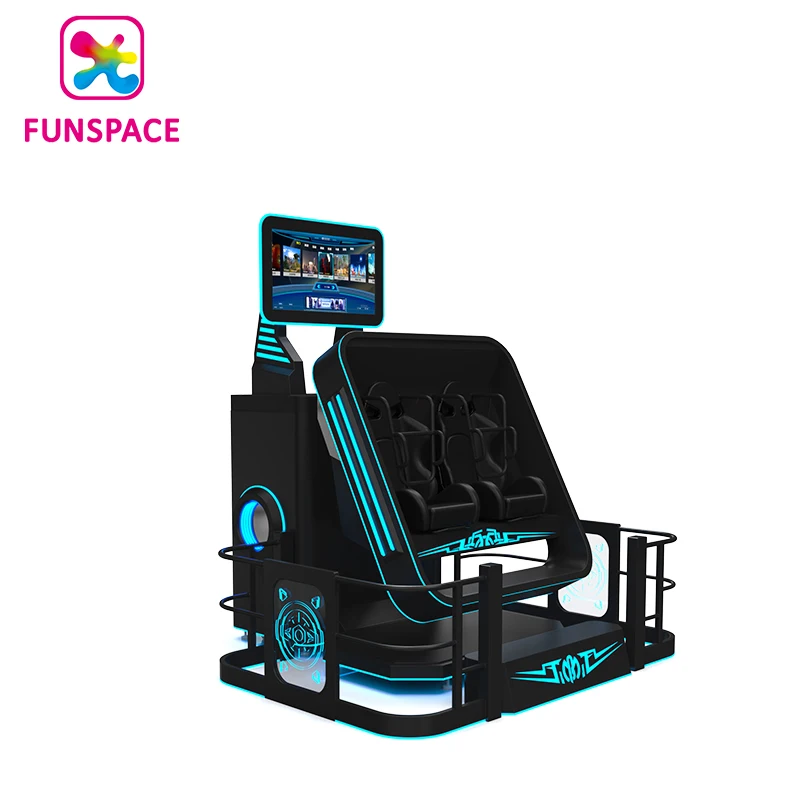 Funspace 9D VR Cinema Game Machine 360 Double Seat Chair 720 Degree Flight Simulator Amusement Park 720 Degree VR Entertainment