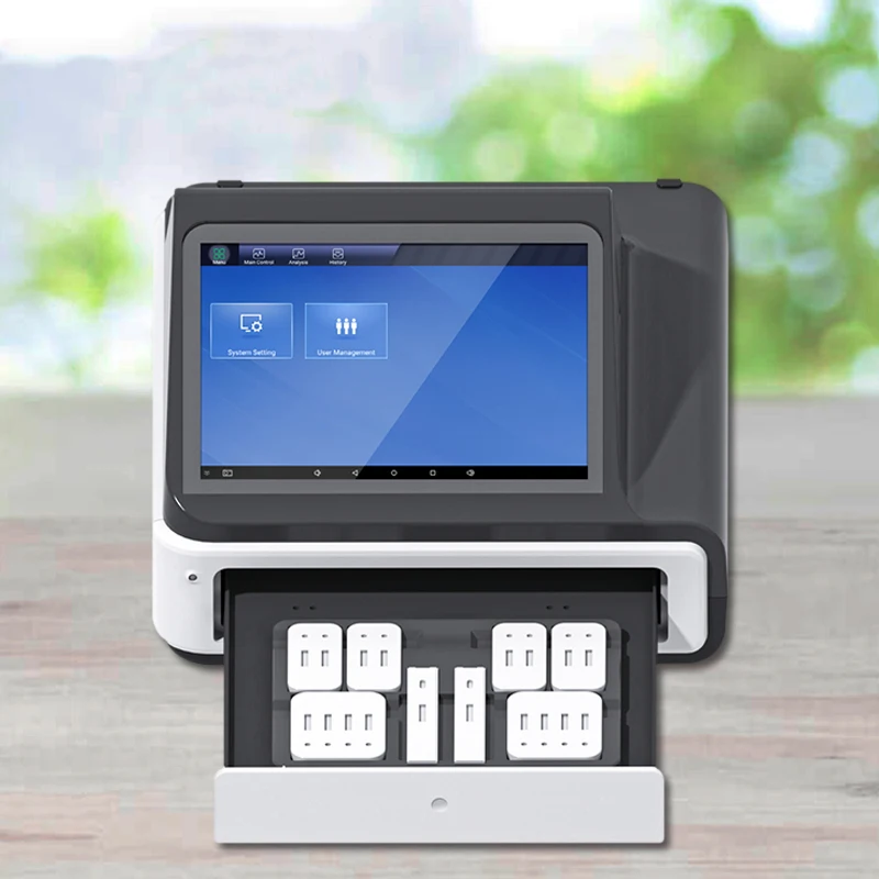 Touch Screen Immunofluorescence Quantitative Analyzer Poct Immunoassay Analyzer