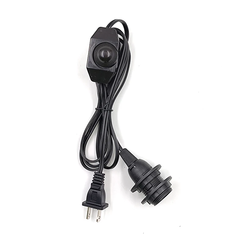 110V 220V Himalayan salt lamp wire plug with hole plug 1.8m US wire 301 dimmer switch E12 full tooth lamp head double ring