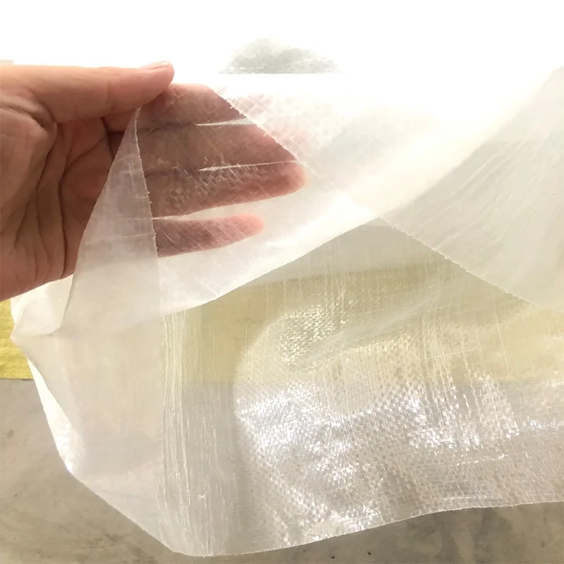 25kg 50kg laminated polypropylen/pp woven raffia transparent packaging potato rice salt bag