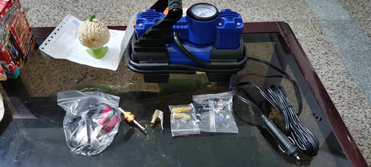 
DWIN P04 150 PSI Double 30mm Cylinder Heavy Duty Tire Tyre Inflator Portable MINI Car Pump 12V Digital Car Air Compressor 