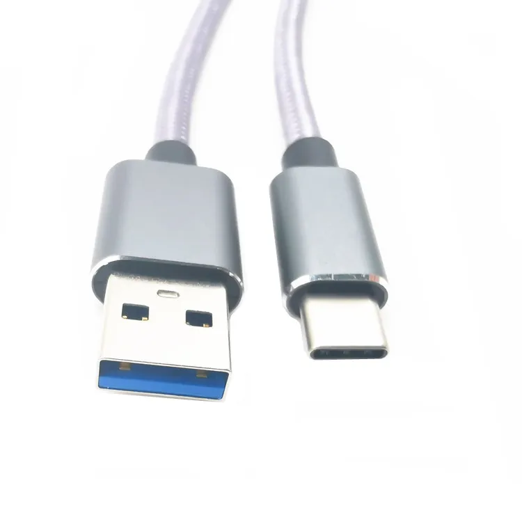 Dropshipping 1m/3m /5m usb type c 3.0 fast charging data transfer usb mobile phone laptop electronics charger cable