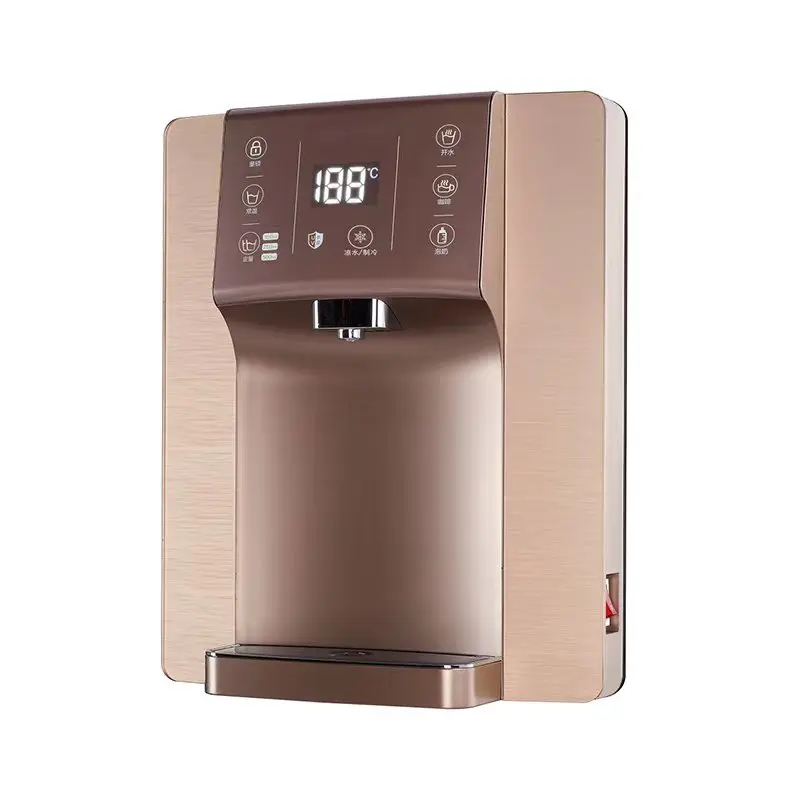 family office use white  large screen temperature display wall-mounted hot and cold pipeline water dispenser