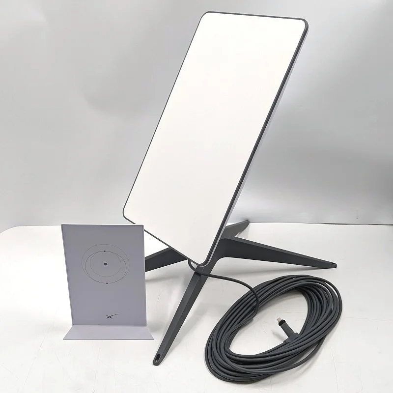 FR, оптовая продажа, оригинальный спутниковый Интернет-комплект Starlink V2 с прямоугольным маршрутизатором и адаптером для труб, Starlink satellite