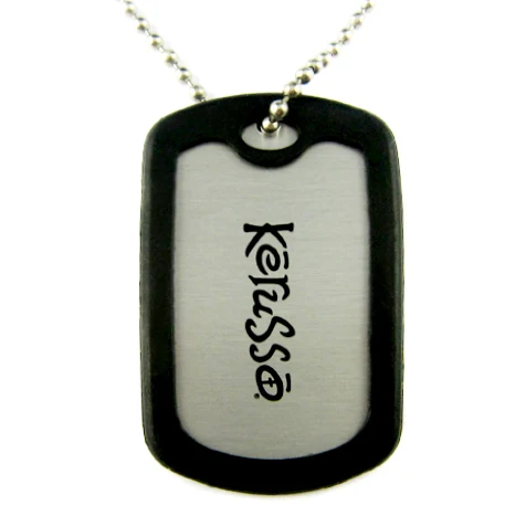 Wholesale Custom Named Sublimate Stainless Steel Pet Id Tags Metal Design Logo Dog Tags Necklaces