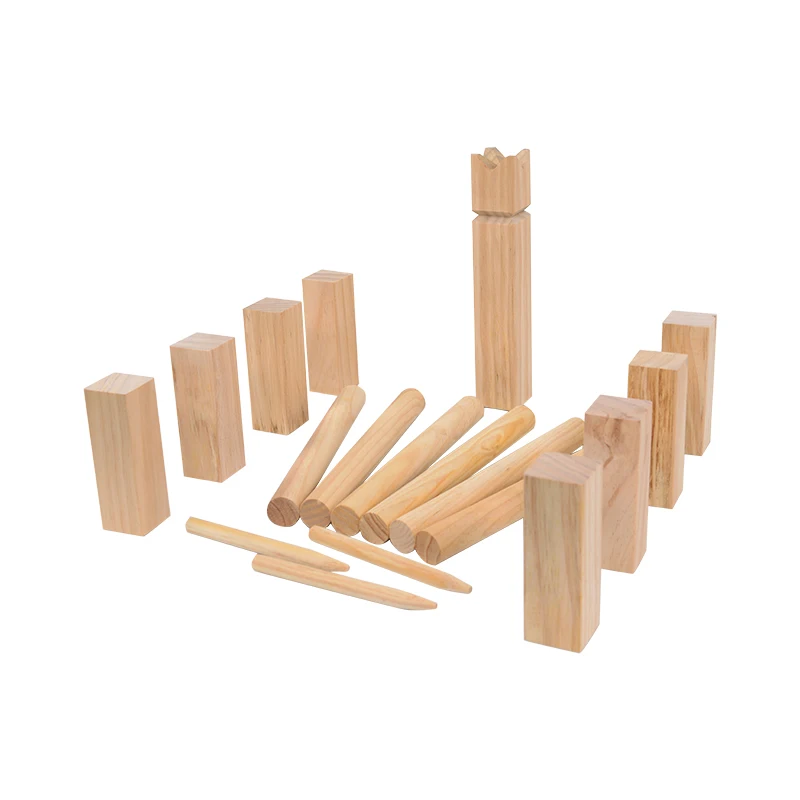 Деревянная игра kubb для игр на открытом воздухе