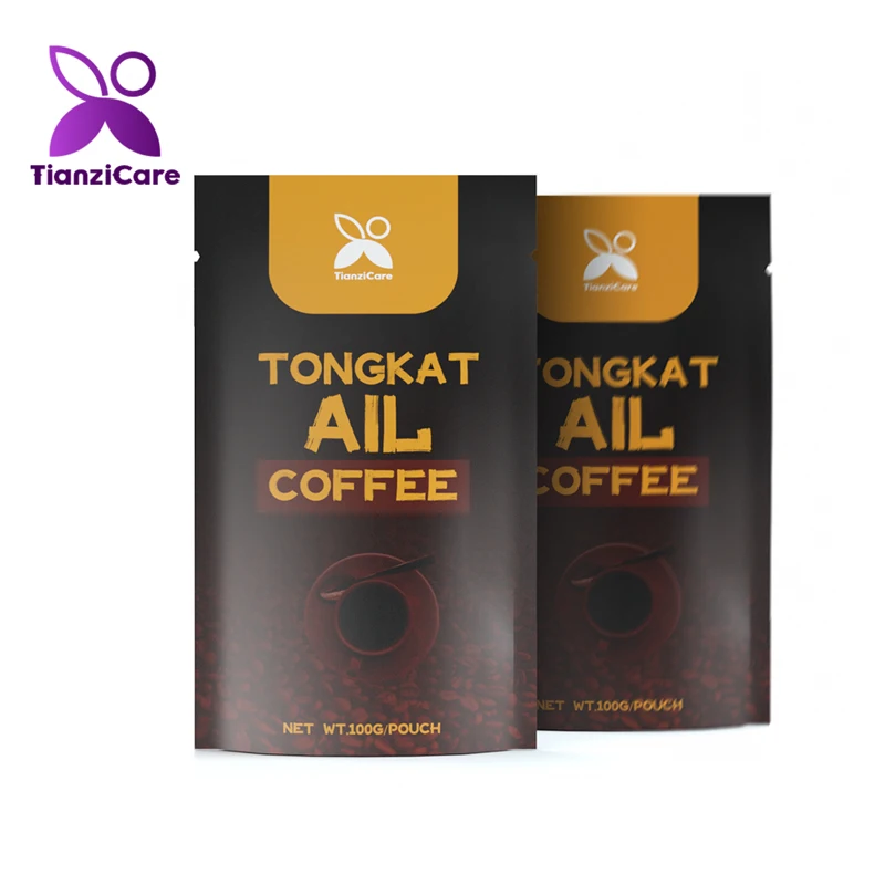 High Quality 100% Natural Tongkat Ali Male Enhancement Instant Coffee Men X power Sexual Desire Health Supplement