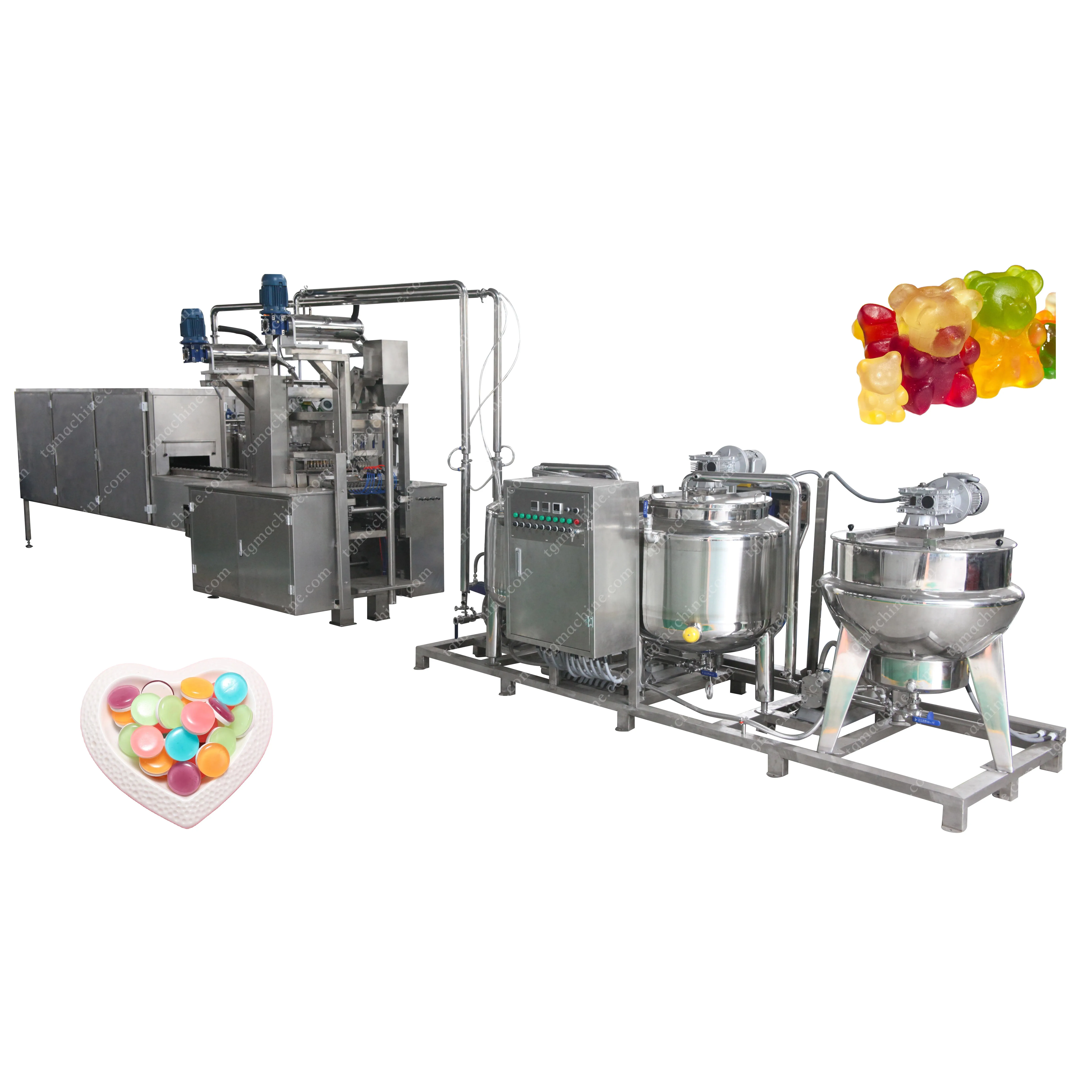 GD150Q high quality vitamin jelly candy making machine automatic pectin gelatin candy production line with CE
