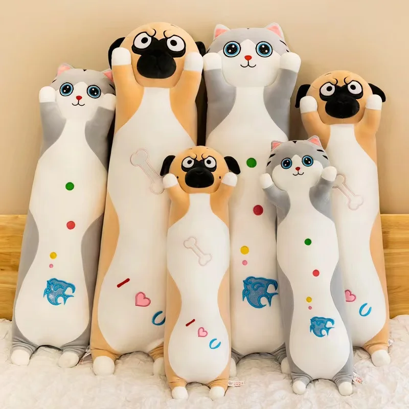 Sample free New Design  Plushies Wholesale Cute Slender cat shapee dog  Stuffed  Gifts OEM ODM plush toy