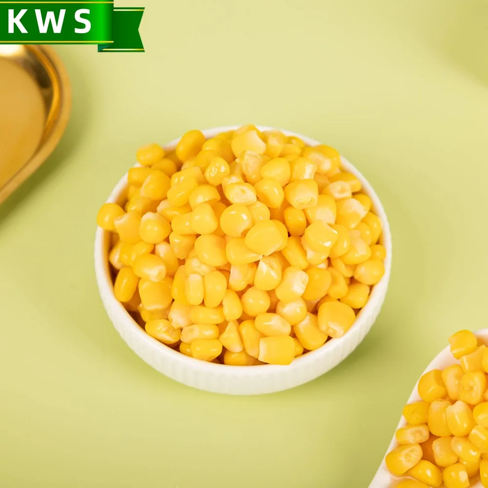 KWS Wholesale Chinese Instant vegetable Halal Natural Food Canned Sweet Corn