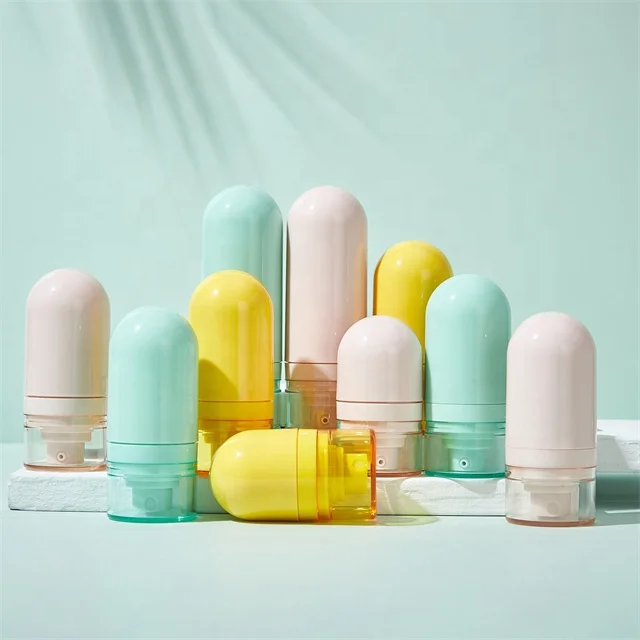 15ml 30ml 50ml empty upside down macaron color airless spray tube bottle with fine mist spray on sale