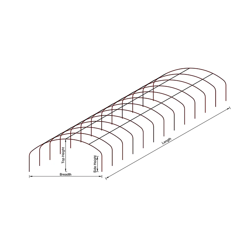 professional single-span grow accessories good quality wholesale tunnel watermelon greenhouse little aluminium green house