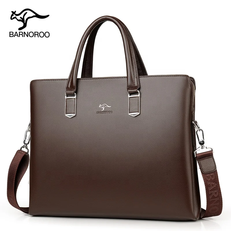 
Hot Selling Brand Mens Briefcase Laptop Bag 15 inch Handbag Men Vintage Pu Leather Custom Cross Body Shoulder Bag with Wallets 