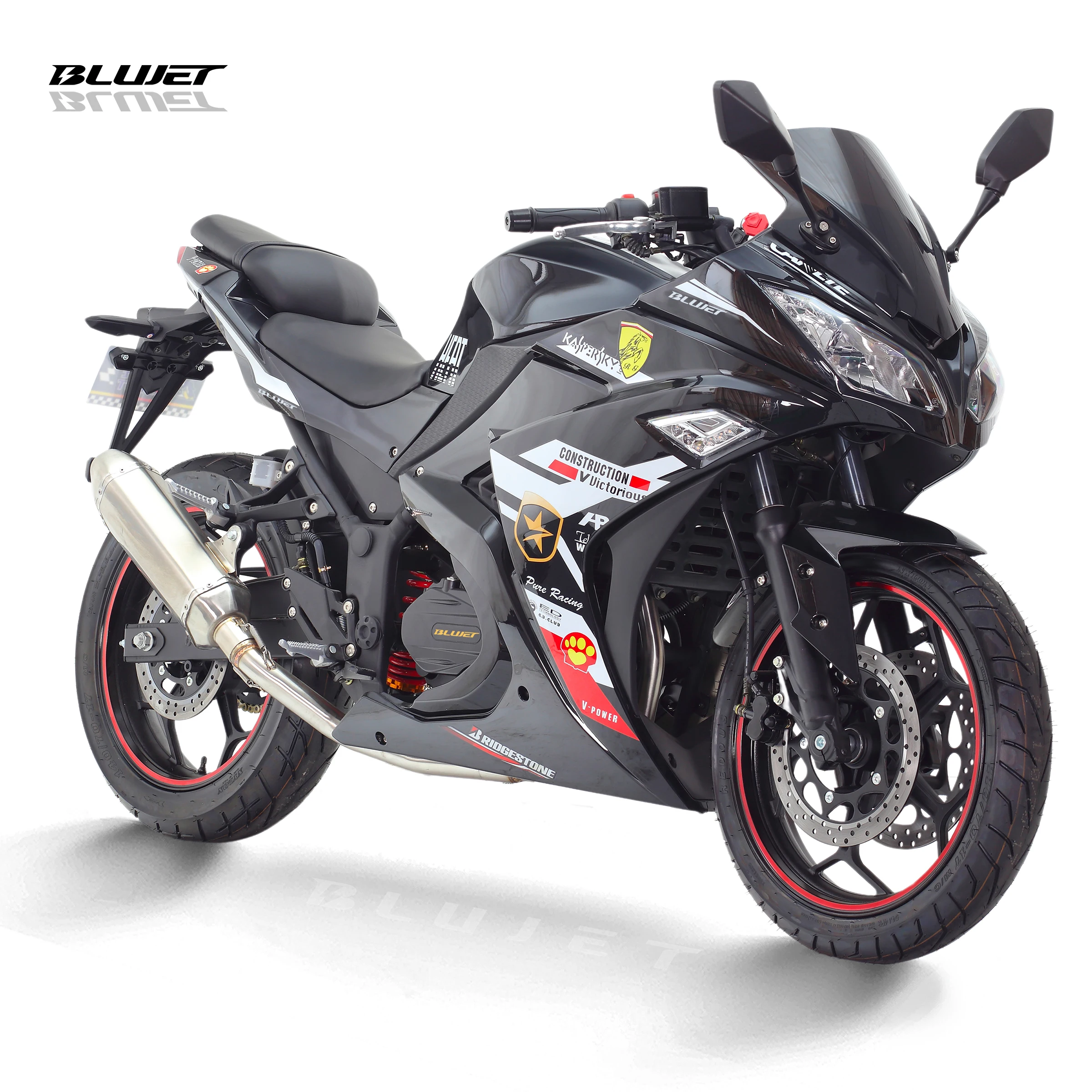 Ninjar type of sport motorcycle ninjar 250 similar model with 250cc balanced engine LED lights digital meter street motorcycle