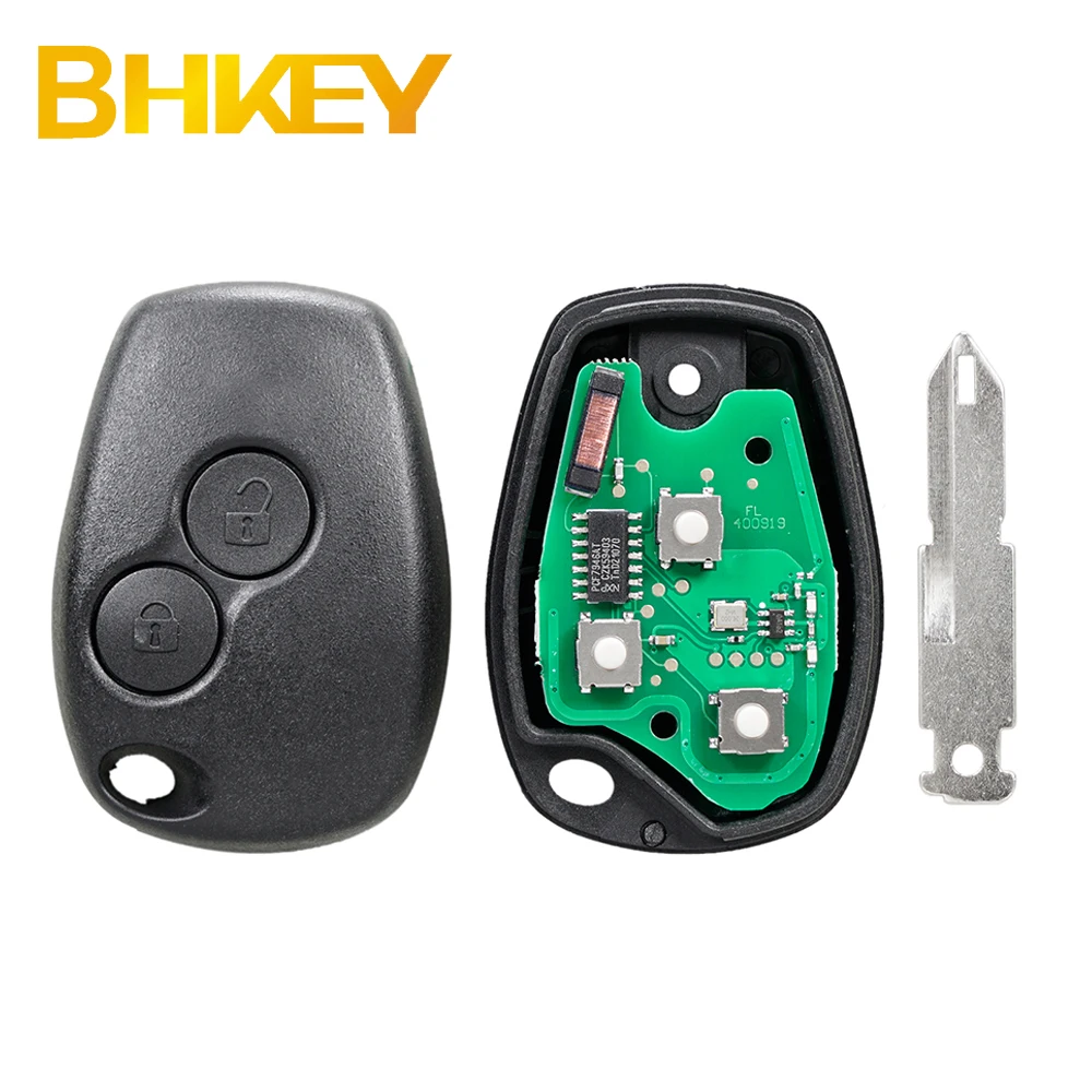 For Renault Megane Modus Clio Logan Kangoo Sandero Duster 2 BTN Remote Key Fob 433Mhz PCF7946 Chip NE72 VA2 VAC102 Blade